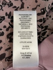 NWT Vintage Halston Heritage Flutter Sleeve Midi Dress Size 16 Rose Marble WOW!!