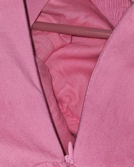 Kourt Pink Denim Corset Pleated Lele Babydoll Fit Flare Mini Dress Size Med NWT