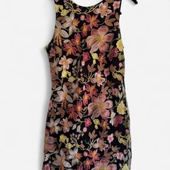 Sam Edelman Women&rsquo;s Black Embroidered Floral Dress Size 4 NWT