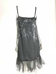 Manoush Women&rsquo;s Sequin Strap Dress w/ Fringe Party Outfit NYE Size 6