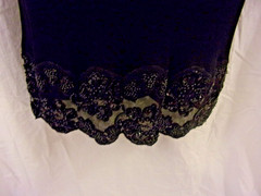 Vicky Tiel Couture Bergdorf Goodman Little Black Dress Beaded Trim 2/4 STUNNING