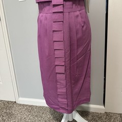 nwt nue by shani pink peony sleeveless zipper dress womans size 10