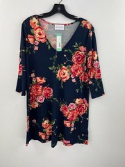 French Grey Small Biona Brushed Knit Dress Navy Jersey Stitch Fix NWT B34-03