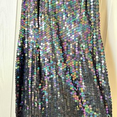 New Robert Anthony Sequin Beaded Bodycon Dress Size 12 Vintage Y2K 1990s Prom