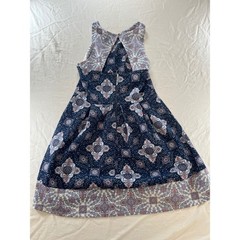 Rewind Women&rsquo;s Blue Floral Print Halter Dress, Sleeveless, Summer, Size L