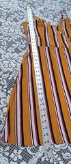 Xhilaration Sundress M Striped Faux Wrap Button Detail Adjustable Lightweight