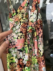 Women’s 1X Floral Cowl Neck Slip Dress Cottagecore Boho-chic Adjustable Straps