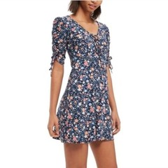 Topshop Mini Dress Womens 4 Y2K Cottagecore Feminine Romantic Beach Spring