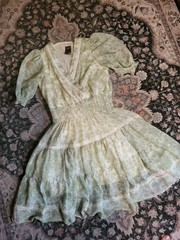 Taylor Dress Green Floral Size xs