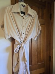 NWT Fashion Nova Maxi Button Up Dress With Belt