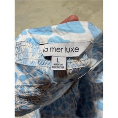 La mer luxe Sleeveless Light Blue Printed Button Sundress Lilly large