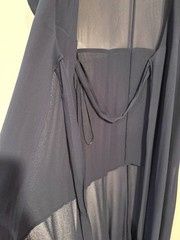 Reformation Winslow Wrap Dress – Navy