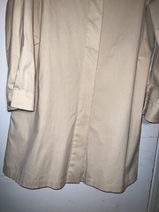 John Patrick Tunic Button Down Shirt Dress Beige Cotton Size L. d123
