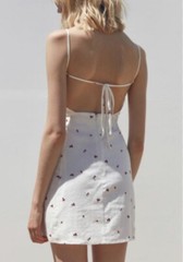 Capulet Cerise Button-Down Cherry Print Mini Dress Size XS 0773