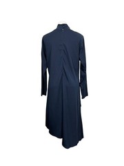 Zapelle eShakti dress plus size 2x/20w blue Asymmetrical Long-Sleeve Lagenlook