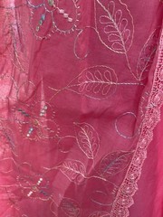 Cynthia Steffe Pink Layered Dress Open Front Embroidery And Lace Floral (p)