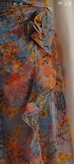 Theia Eloise High Low Gown Color: Blue Zen In Bloom