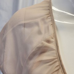 Sheer Button-Down Dress With Drawstring Waist & Ruffle Hem Size 6 Kensie NWT