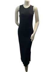 On 34th Sweater Dress Womens Size Large Black Sleeveless Stretch New