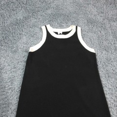 Kaia Dress Womens XLP Petite Black Contrast Trim Sleeveless Shift A-Line NWT