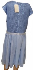 Wedtrend Light Blue Sequin Ruffle Plus Size Women&rsquo;s Dress 2XL