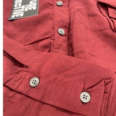 Collared Long Sleeve Smocked Midi Shirtdress XS Merlot Red Future Collective NWT