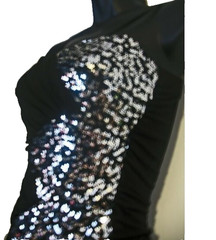 Little Black Dress Sequins by Deb Women&rsquo;s BodyCon Sheath Sexy Party Clubbing -S