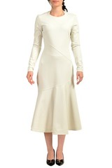 Scuderia Ferrari Women&rsquo;s « Interlock » Ivory Long Sleeve Dress US XS IT 38
