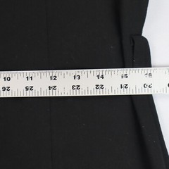 Michael Kors Womens Roll Tab Sleeve Black Collared Dress Size P/M Petite Medium