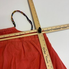 Vanessa Virginia Dress Womens Small Orange Gauze Braided Straps Anthropologie