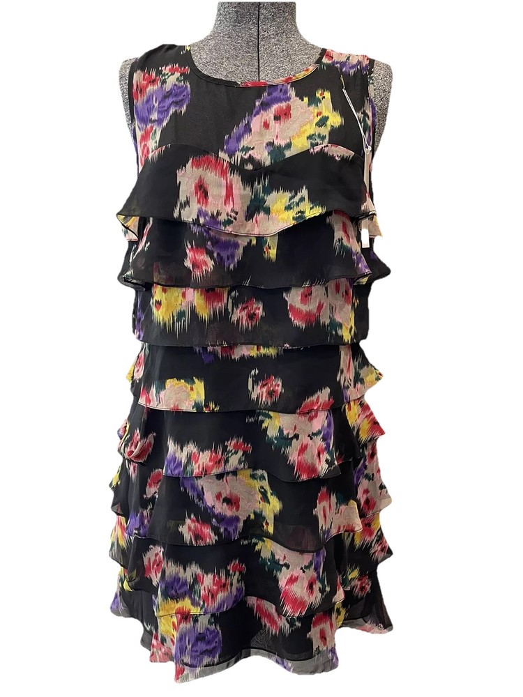 Review Australia Women&rsquo;s Size 12 Flutter Mini Dress-sleeveless-Ikat Agnes NWT