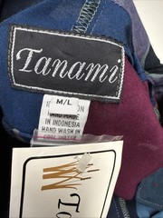 NWT Tanami Baggy Patchwork Overall Jumpsuit Sz M/L Handmade Pockets Boho Hippie
