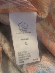 Farm Rio for Anthropologie Size M Ikat Print Midi Dress