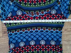 💙Ladies Blue Khaki Red PATTERN MICROFLEECE DRESS with COWL NECK UK Size 10-12💙