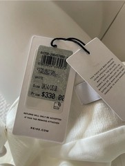 REISS Vita White Belted Button Front Midi Dress NWT US 10 – Retail $330