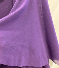 FUZZI Viola Purple Flutter Sleeve Cape Capelet Tulle Mesh Bodycon Dress XS 0/2