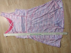 Zelos Sport Tank Dress, Built in Support Bra & Short, Soft Stretch Size L