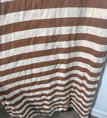 Maxi Dress Active Basic Brown Stripe Sweater Dress Size S (1063)