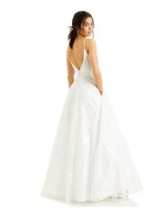 SAY YES TO THE Womens Dress White Spaghetti Strap Formal Juniors 56