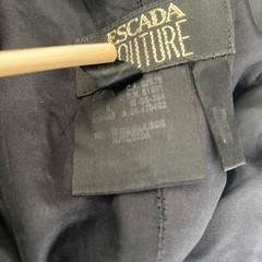Escada Couture {size 38} Fringe Dress Black Trumpet Mermaid