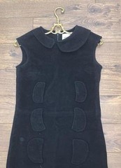 Women Moschino dress black cotton 36/S/44