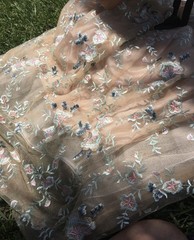 SAY YES TO THE PROM Juniors Embroidered Floral Gown Evening Dress Sz 3 Stunning
