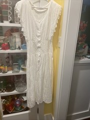 Vintage My Michelle Lace Cotton Dress Size 11/12