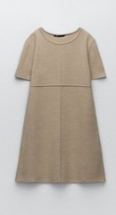 NWT ZARA Basic Soft Dress Light Camel Size Large