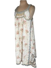 Magnolia Pearl FLORAL CLEMENTINE SLIP 143 in Postcards Kitten Appliqué Dress OS