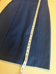 Long Tall Sally Sheath Dress/ Notched V- Neckline. Blue. Size 12.