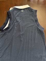 Peter Millar dark blue patterned sleeveless golf dress with pockets Size Small