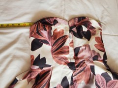 Keepsake The Label Divide Strapless Mini Dress Womens Medium Floral Pink NWT