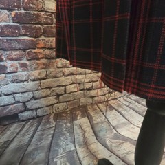 Dolls Kill Current Mood Emo Punk Rock Born To Burn Plaid Mini Dress S