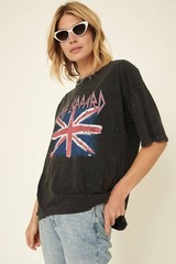 Def Leppard Union Jack Distressed Tee